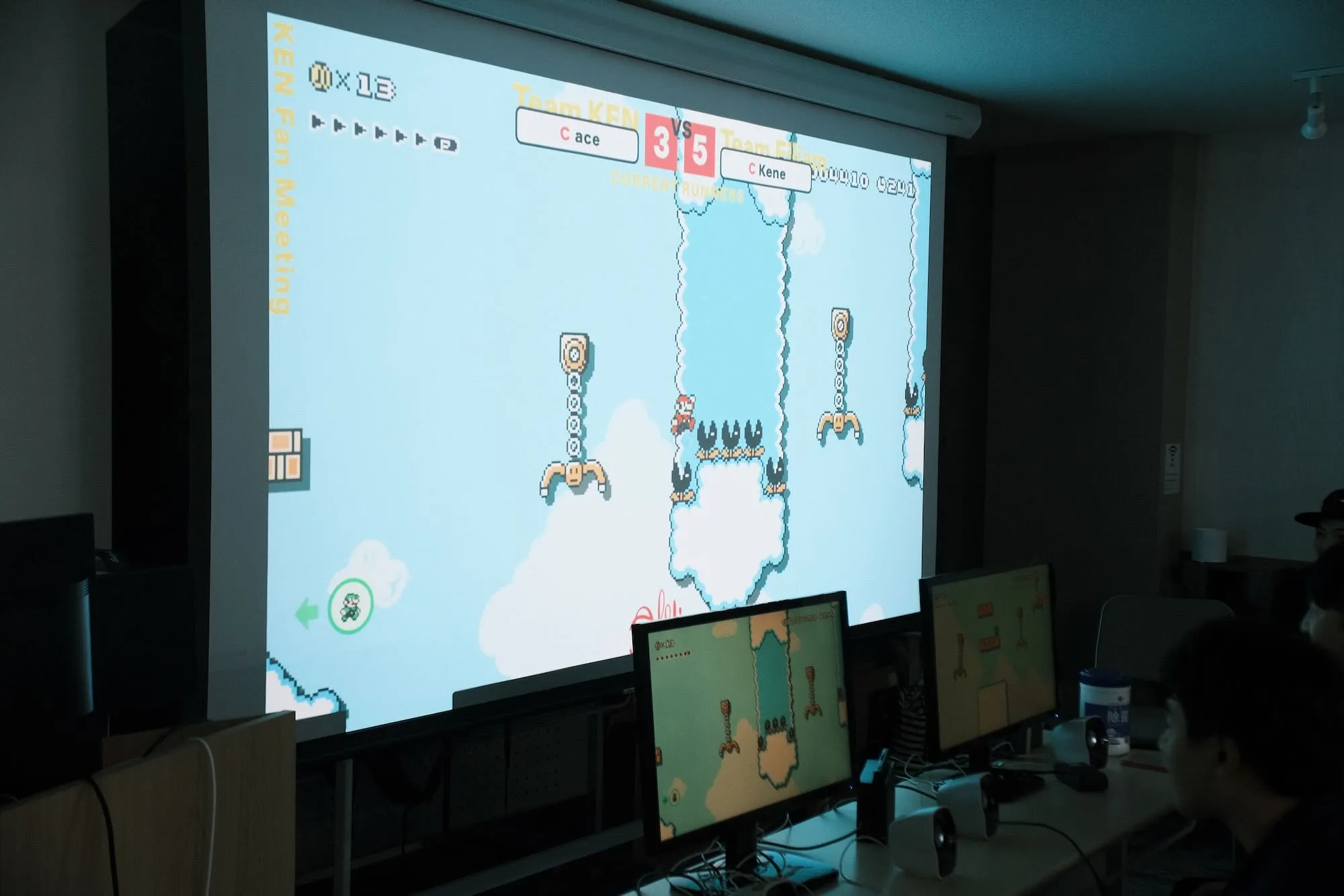 KENファンミーティングでの写真。運営もデザインも担当できたのはいい経験だし楽しかった。