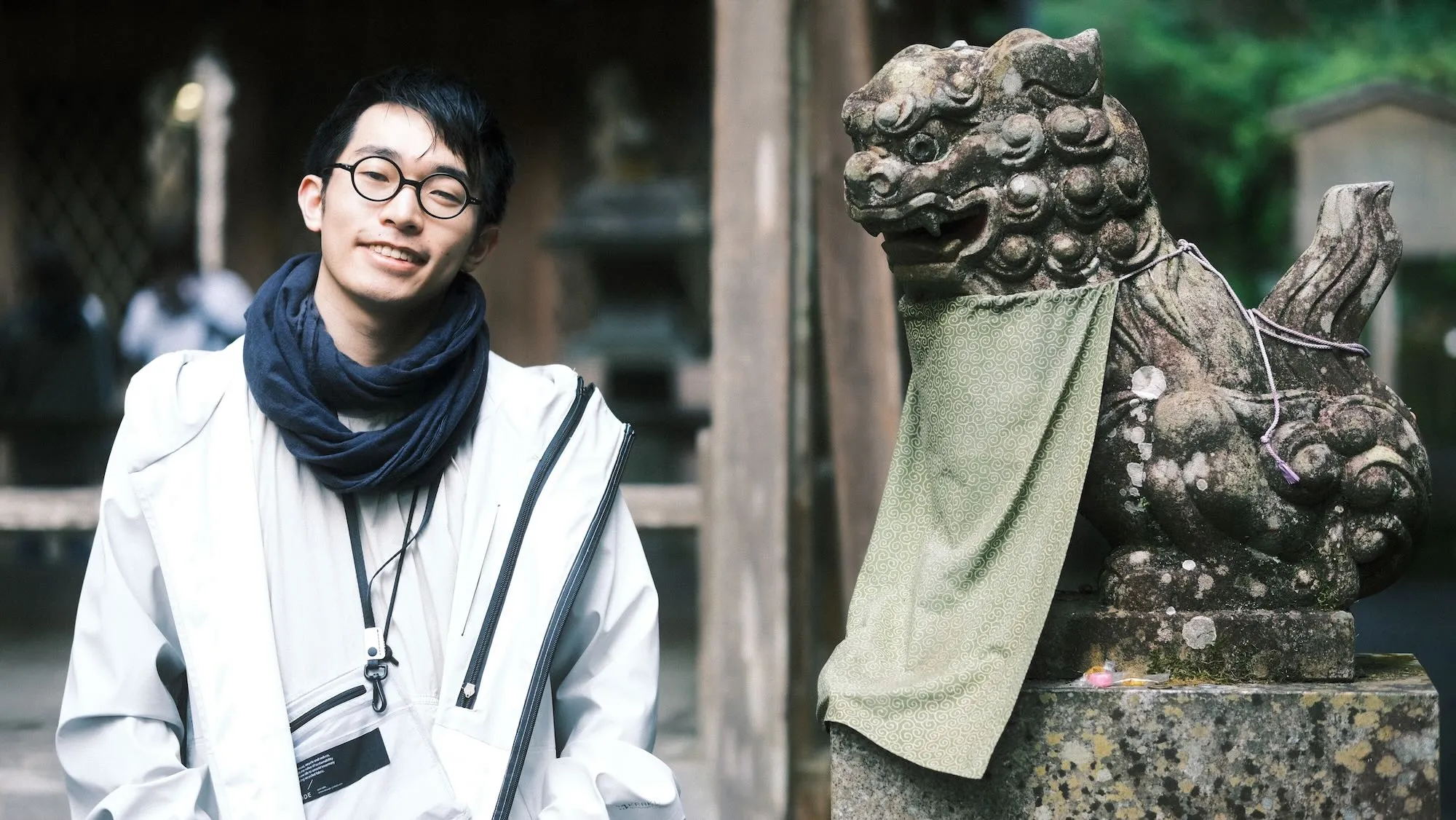 KRAKATAUのレインコートを着て撮った京都での写真。アウトドア系の良いアウター、少しずつ集めていきたい