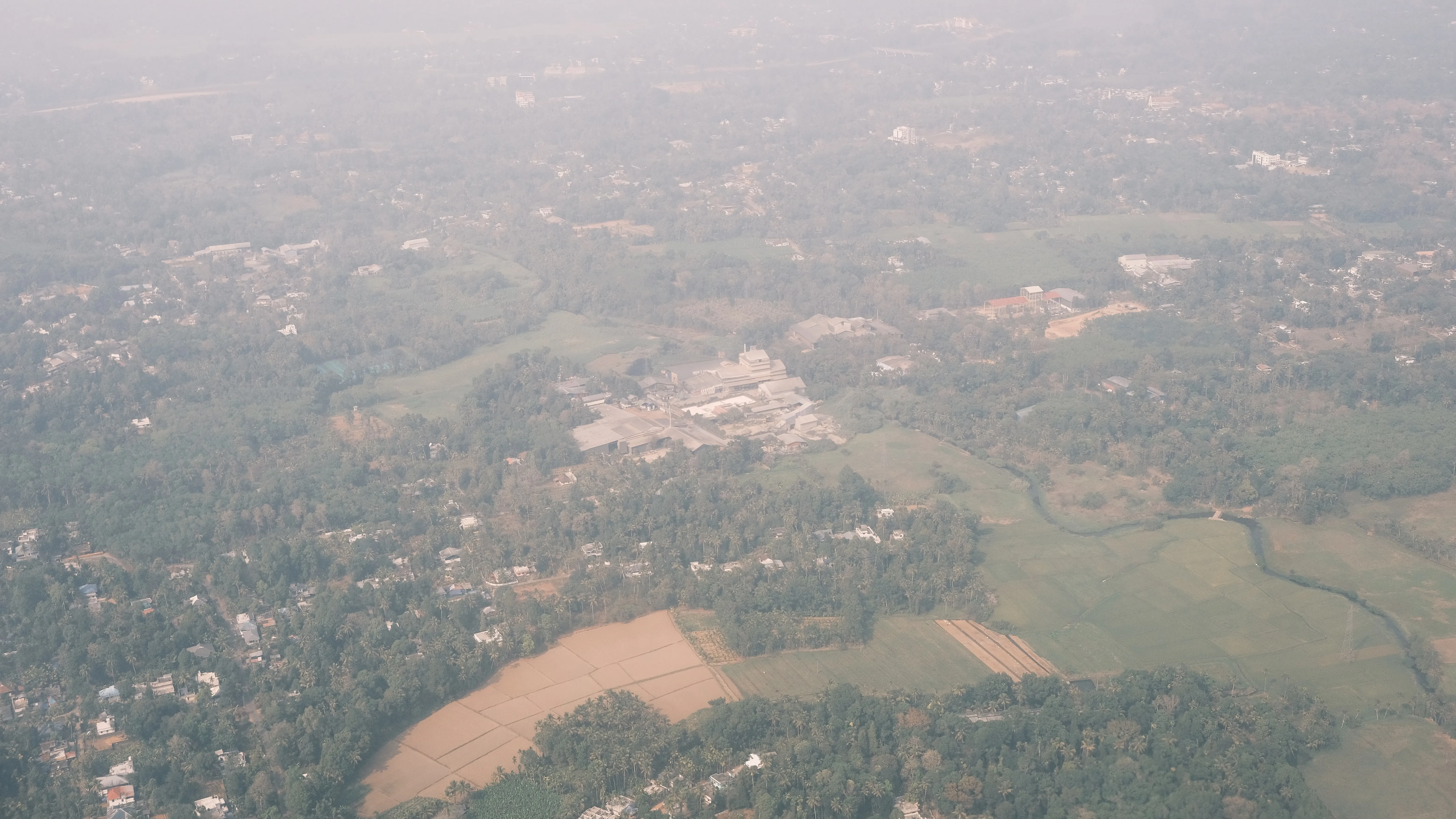 飛行機から撮ったインド